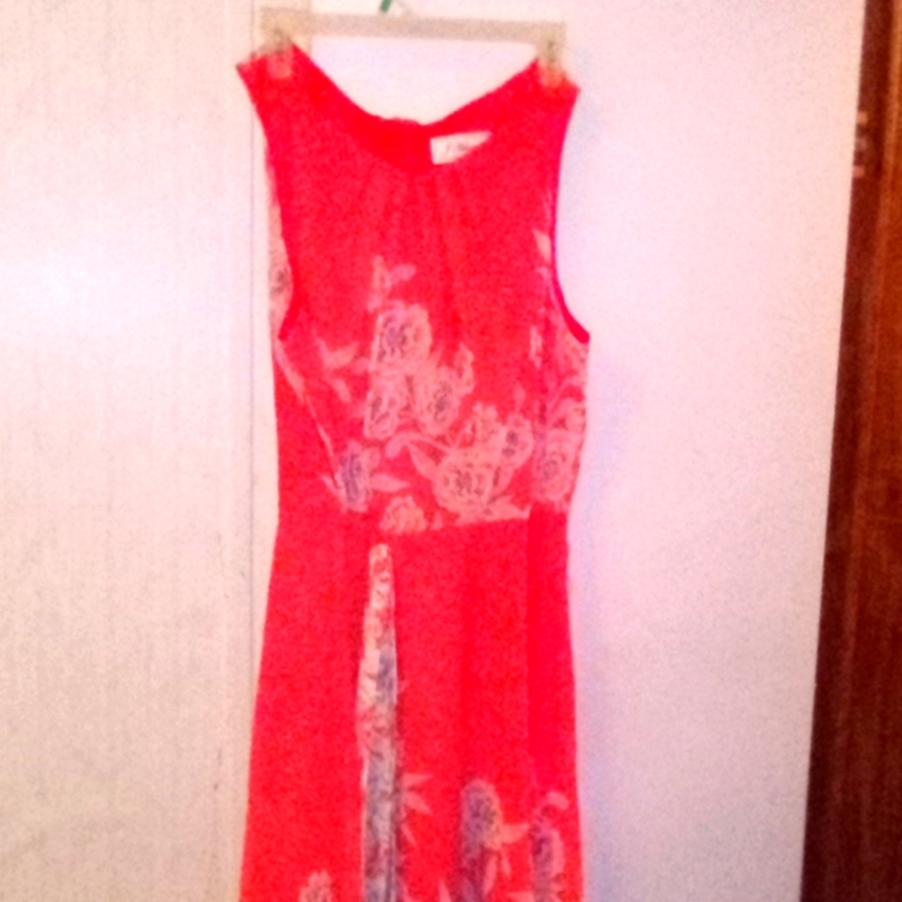 J Howard pink and white dress size 16